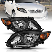 Load image into Gallery viewer, 176.00 Anzo Crystal Headlights Toyota Corolla (09-10) [Black Housing w/ Amber] 121541 - Redline360 Alternate Image