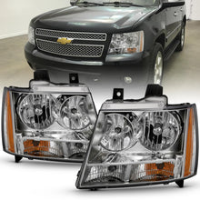 Load image into Gallery viewer, Anzo Crystal Headlights Chevy Tahoe (2007-2014) Chrome w/ Amber - 111475 - Default Title Alternate Image