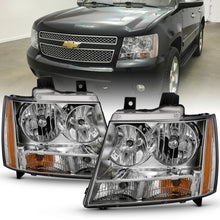Load image into Gallery viewer, 220.08 Anzo Crystal Headlights Chevy Avalanche (2007-2014) [Chrome w/ Amber Housing- OE] 111475 - Redline360 Alternate Image