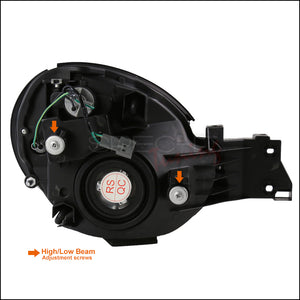 159.95 Spec-D OEM Replacement Headlights Subaru WRX Bug Eye (02-03) Black, Chrome or Smoke - Redline360