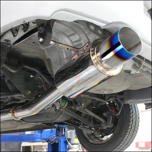 159.95 Spec-D Tuning Exhaust Subaru WRX (02-07) 3” w/ N1 Muffler - Burnt/Polished Tip - Redline360