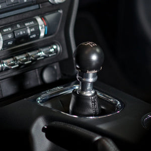 Boomba Racing Round Shift Knob Ford Mustang GT/EcoBoost (15-20) [220g] Black