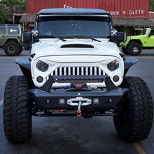Load image into Gallery viewer, Xprite Iguana Series Front Bumper Jeep Wrangler JK [w/ Winch Plate / Black] (07-18) ZS-0063 - Default Title Alternate Image