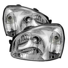 Load image into Gallery viewer, Xtune Crystal Headlights Hyundai Santa Fe (03-06) [OEM Style] Chrome w/ Amber Turn Signal Lights - Default Title Alternate Image