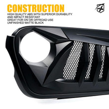 Load image into Gallery viewer, Xprite Replacement Grille Jeep Wrangler JL/JT (2018-2022) Black Widow Series - Default Title Alternate Image