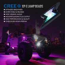 Load image into Gallery viewer, Xprite Z-Force Lightning LED RGB Bluetooth Rock Lights - 4pcs / 6pcs / 8pcs - 4pcs Alternate Image