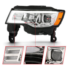 Load image into Gallery viewer, 439.90 Anzo Projector Headlights Jeep Grand Cherokee (17-18) [LED Light Bar w/ Switchback Signal Light] Black or Chrome Housing - Redline360 Alternate Image