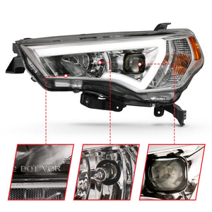 399.72 Anzo Projector Headlights Toyota 4Runner (14-21) Plank Style LED Bar - Black or Chrome - Redline360