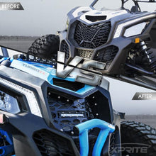 Load image into Gallery viewer, Xprite Black Steel Mesh Grille Can-Am Maverick X3 (2017-2018) w/ 8" LED Lightbar - UTV-CG-G1+C6A - Default Title Alternate Image