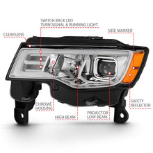 Load image into Gallery viewer, 439.90 Anzo Projector Headlights Jeep Grand Cherokee (17-18) [LED Light Bar w/ Switchback Signal Light] Black or Chrome Housing - Redline360 Alternate Image