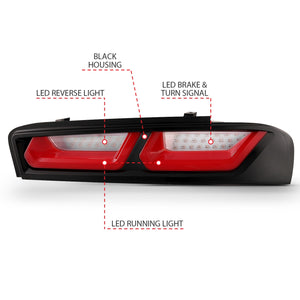 347.10 Anzo LED Tail Lights Chevy Camaro (2016-2020) [Red/Clear Lens] 321349 - Redline360