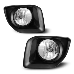 40.09 Winjet Fog Lights GMC Canyon (2015-2018) w/ Wiring Kit and Bezels - Clear - Redline360