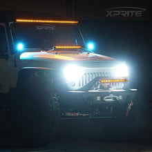 Load image into Gallery viewer, Xprite LED Light Bar with Amber Backlight (Double Row) Sunrise Series - 9.5" &amp; 22" - 9.5" Alternate Image
