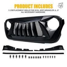 Load image into Gallery viewer, Xprite Replacement Grille Jeep Wrangler JL/JT (2018-2022) Black Widow Series - Default Title Alternate Image