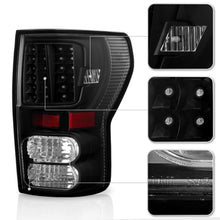 Load image into Gallery viewer, Xtune LED Tail Lights Toyota Tundra (07-13) Black Smoke / Black / Smoked - Black Smoked Alternate Image