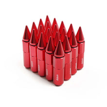 Load image into Gallery viewer, Xprite Lug Nuts Tuner Extended Spike (60mm - 20 Piece - Aluminum) 12x1.25 - Red Alternate Image
