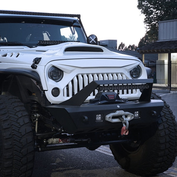 Xprite Iguana Series Front Bumper Jeep Wrangler JK [w/ Winch Plate / B ...