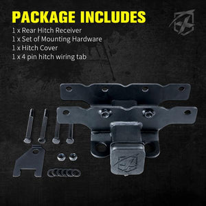 53.99 Xprite Rear Receiver Tow Hitch Jeep Wrangler JL/JLU (2018-2020) 2-Inch - ZS-0102-JL - Redline360