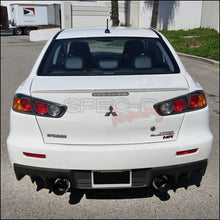 Load image into Gallery viewer, 285.00 Spec-D Tuning Exhaust Mitsubishi Lancer EVO X (2008-2015) N1 Mufflers w/ Polished / Blue Burnt Tips - Redline360 Alternate Image