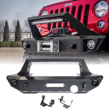 Load image into Gallery viewer, 584.99 Xprite MK Series Front Bumper Jeep Wrangler [w/ Winch plate] (07-18) ZS-0068 - Redline360 Alternate Image