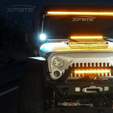 Load image into Gallery viewer, Xprite LED Light Bar with Amber Backlight (Double Row) Sunrise Series - 9.5" &amp; 22" - 9.5" Alternate Image