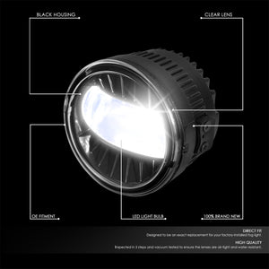 DNA LED Projector Fog Lights Acura RDX (10-18) OE Style - Clear Lens