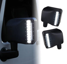 Load image into Gallery viewer, Xprite Clear Lens LED Side Mirror Jeep Wrangler (2007-2018) w/ Spot Lights and Turn Signal Lights - Clear / Smoke - Clear Alternate Image