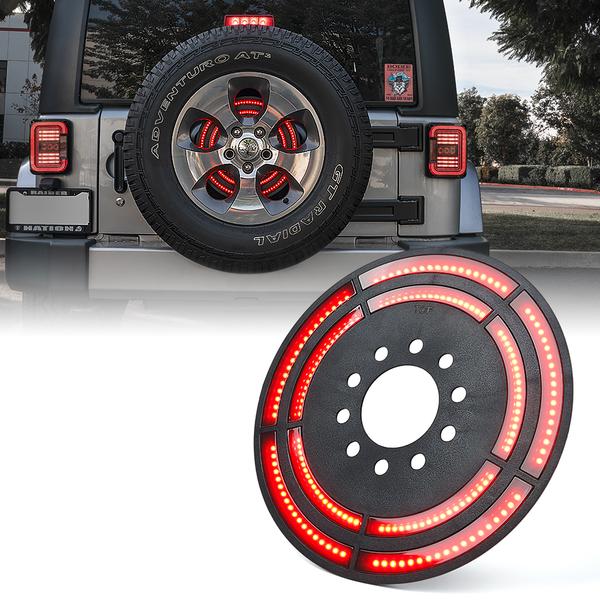 53.99 Xprite Spare Tire LED Brake Light Jeep Wrangler JK (2007-2018) JL (2018-2020) X-Pro 14