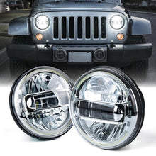 Load image into Gallery viewer, 179.99 Xprite  LED Headlights AM General Hummer (1992-2001) H1/H2 (2003-2009) w/ Halo DRL - Black / Chrome - Redline360 Alternate Image