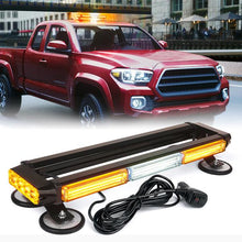 Load image into Gallery viewer, Xprite Rooftop LED Strobe Light Pursuit 20" COB Series w/ Magnetic Base - Amber / Mixed - Mixed (White-Amber) Alternate Image