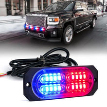Load image into Gallery viewer, Xprite Squad Series 4W Flush Mount Side Marker Strobe Light - Blue/Red/White/Amber/Combo - Red-Blue Alternate Image