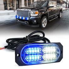 Load image into Gallery viewer, Xprite Squad Series 4W Flush Mount Side Marker Strobe Light - Blue/Red/White/Amber/Combo - White-Blue Alternate Image