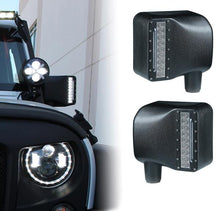 Load image into Gallery viewer, Xprite Clear Lens LED Side Mirror Jeep Wrangler (2007-2018) w/ Spot Lights and Turn Signal Lights - Clear / Smoke - Clear Alternate Image