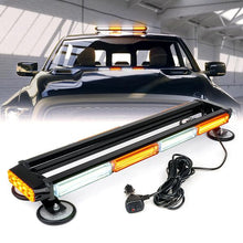 Load image into Gallery viewer, Xprite Rooftop LED Strobe Light Pursuit 26" COB Series w/ Magnetic Base - Amber / Mixed - Mixed (White-Amber) Alternate Image