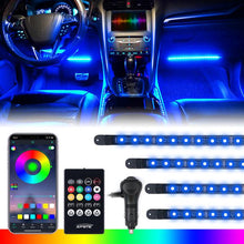 Load image into Gallery viewer, 26.99 Xprite 4PC Celestial Series Bluetooth and Remote Control RGB LED Interior Car Light Set - DL-IL-G4 - Redline360 Alternate Image