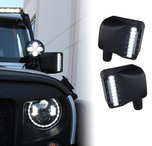 Load image into Gallery viewer, Xprite Clear Lens LED Side Mirror Jeep Wrangler (2007-2018) w/ Spot Lights and Turn Signal Lights - Clear / Smoke - Clear Alternate Image