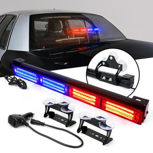 59.99 Xprite Traffic Advisor COB LED Strobe Light Bar 18" G2 Vigilante Series - Blue/Amber/Red-Blue/White-Red/White-Amber - Redline360