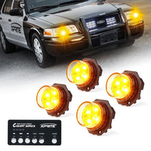Load image into Gallery viewer, Xprite Covert 4 Series Hide-A-Way LED Strobe Lights - White / White-Amber / Amber - White-Amber Alternate Image