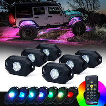 Load image into Gallery viewer, 42.00 Xprite Victory Series Remote Control RGB LED Rock Lights - 4pcs / 6pcs / 8pcs - Redline360 Alternate Image