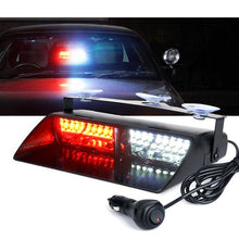 Load image into Gallery viewer, Xprite Dash/Windshield LED Strobe Lights [Undercover Series] Multiple Light Color Option - White-Red Alternate Image