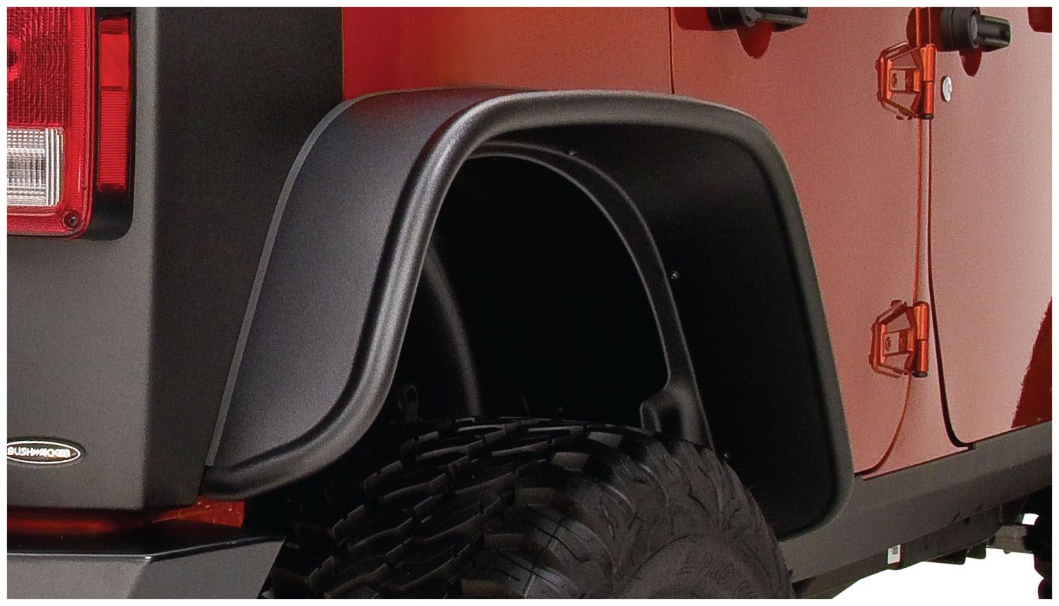 Bushwacker Jeep Flat Style Fender Flares Jeep Wrangler JK [Rear] (2007 ...