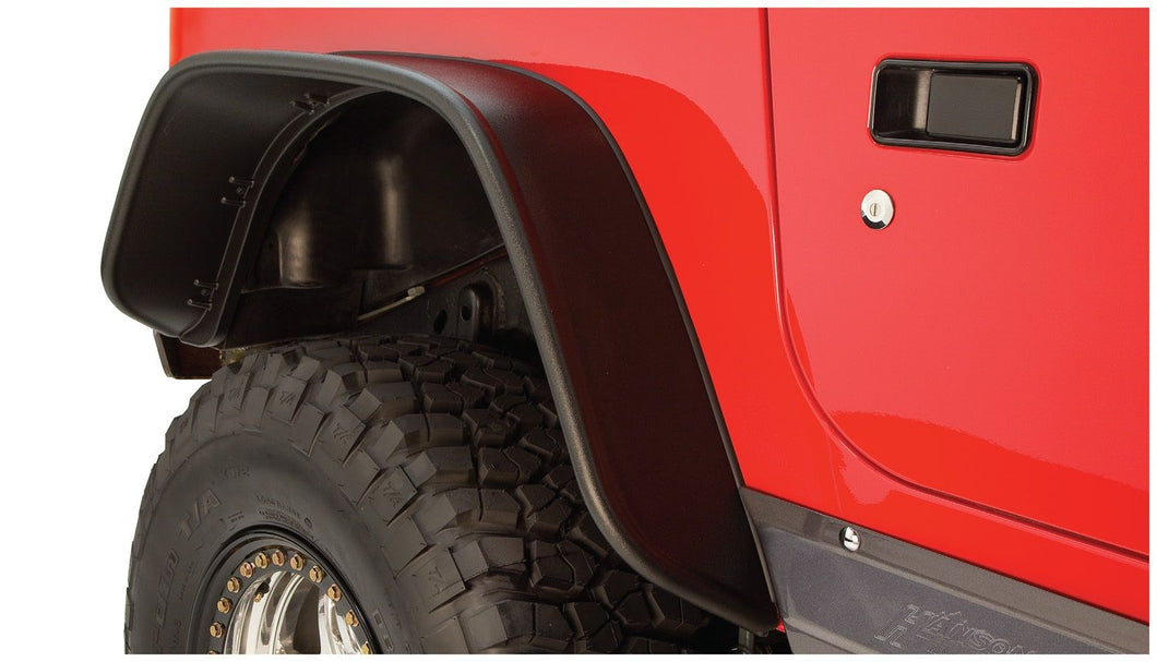 345.99 Bushwacker Jeep Flat Style Fender Flares Jeep Wrangler TJ (1997-2006) Front or Rear Fenders - Redline360