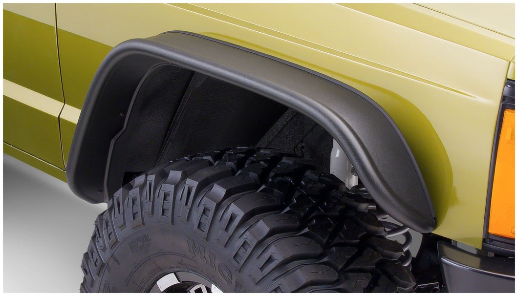 345.99 Bushwacker Jeep Flat Style Fender Flares Jeep Cherokee (1984-2001) Front or Rear Fenders - Redline360