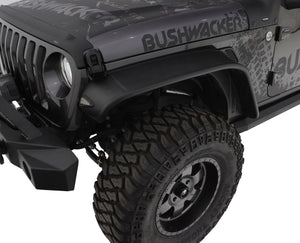 375.99 Bushwacker Jeep Flat Style Fender Flares Jeep Wrangler JL (2018-2019) Front or Rear Fenders - Redline360