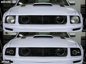 Raxiom Projector Headlights Ford Mustang S197 w/ Factory Halogen (05-09) Black Housing/ Clear or Smoked Lens