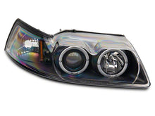 Load image into Gallery viewer, Raxiom Projector Headlights Ford Mustang SN95 (99-04) [Dual LED Halo] Black Housing/ Clear Lens Alternate Image