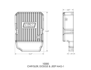 336.95 B&M Hi-Tek Deep Transmission Pan Jeep Grand Cherokee [NAG-1] (2005) 10300 - Redline360