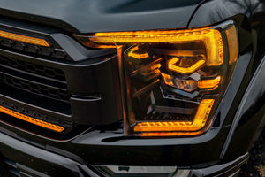 Morimoto Headlights Ford F150 (21-22) XB LED - Black [w/ Sequential LED Turn] White or Amber DRL