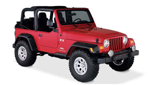 499.00 Bushwacker Rivet Style [Front/Rear] Jeep Wrangler TJ (97-06) 4.00" or 4.25" Flare Heights - Redline360