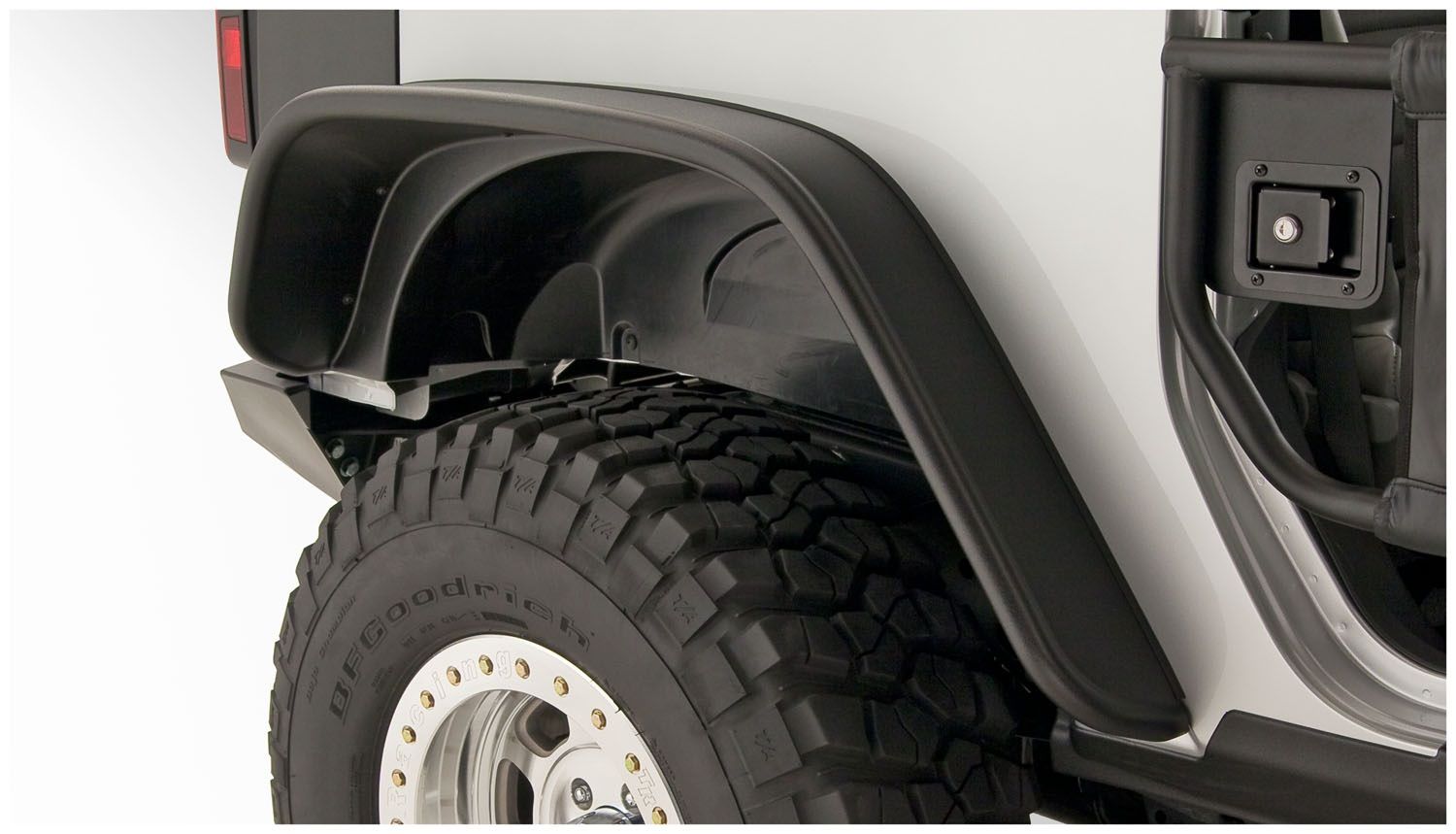 Bushwacker Jeep Flat Style Fender Flares Jeep Wrangler [Front/Rear] (0 ...